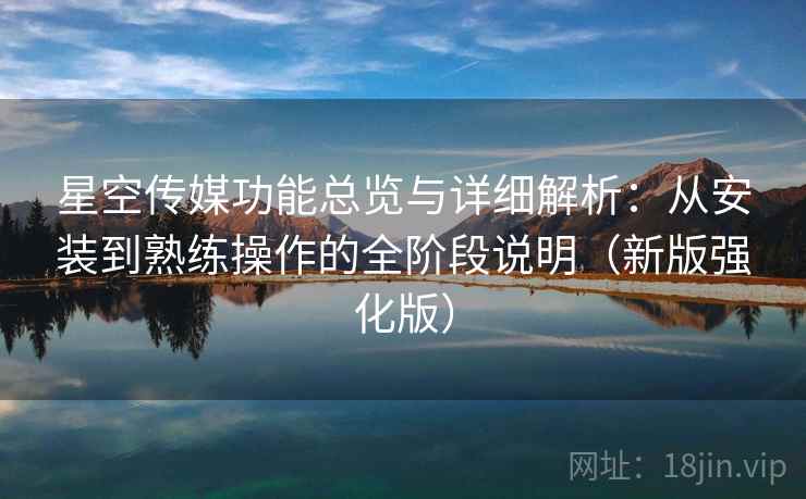 星空传媒功能总览与详细解析：从安装到熟练操作的全阶段说明（新版强化版）