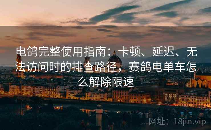 电鸽完整使用指南:卡顿、延迟、无法访问时的排查路径,赛鸽电单车怎么解除限速 电鸽完整使用指南:卡顿、延迟、无法访问时的排查路径,赛鸽电单车怎么解除限速